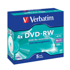 DVD-RW Verbatim VB-DMW44JC 5 Units