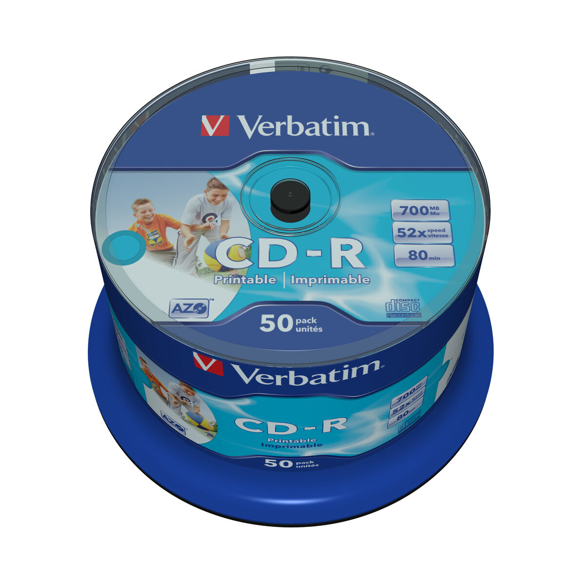 CD-R Verbatim AZO Wide Inkjet Printable 50 Units (50 Units)