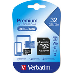 Micro SD Memory Card with Adaptor Verbatim 44083