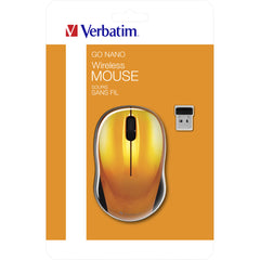 Optical mouse Verbatim GO NANO Orange