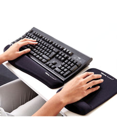 Mat with Wrist Rest Fellowes Black