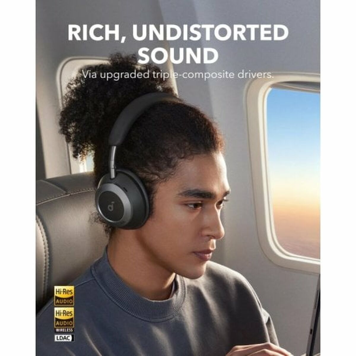 Headphones with Headband Soundcore Black