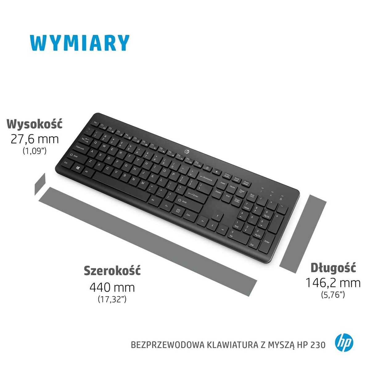 Keyboard and Mouse HP 3L1F0AA Azerty French White Black