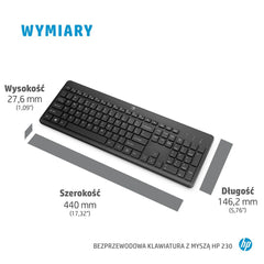 Keyboard and Mouse HP 3L1F0AA Azerty French White Black