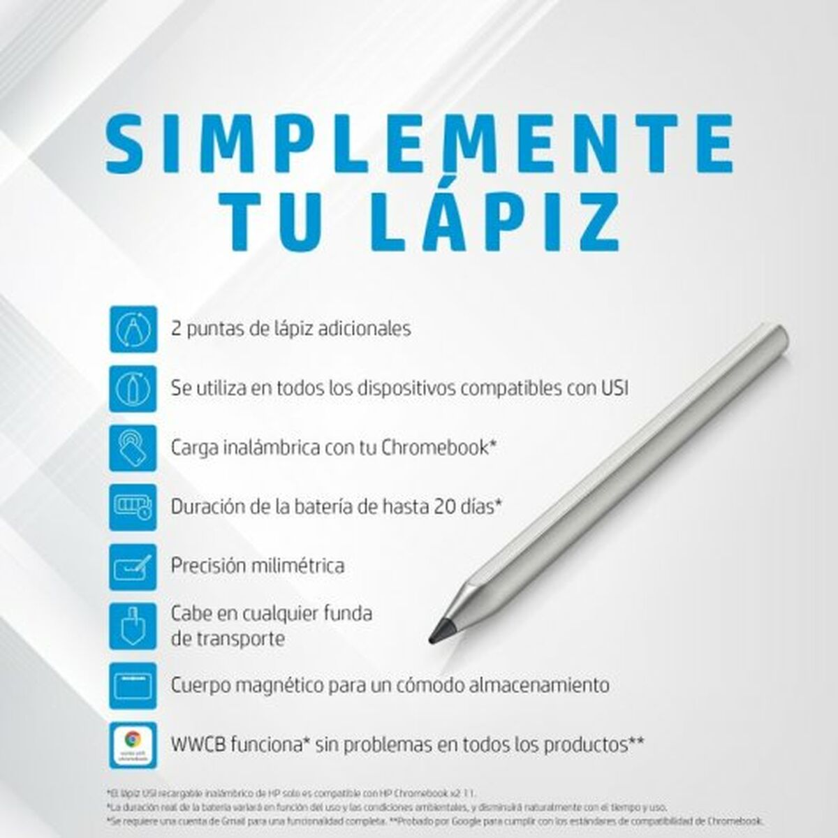 Optical Pencil HP 3V1V2AA Silver