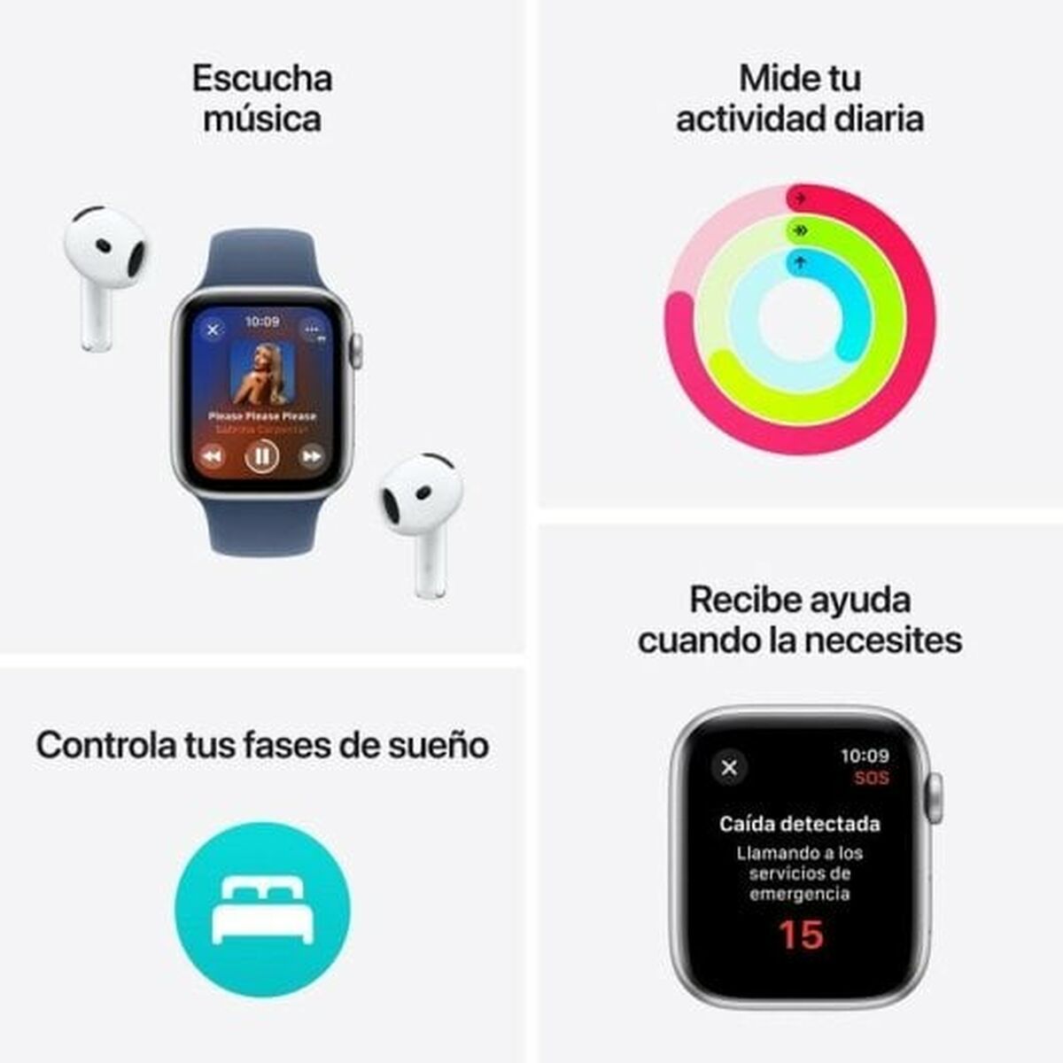 Smartwatch Apple MXEV3QL/A White 44 mm