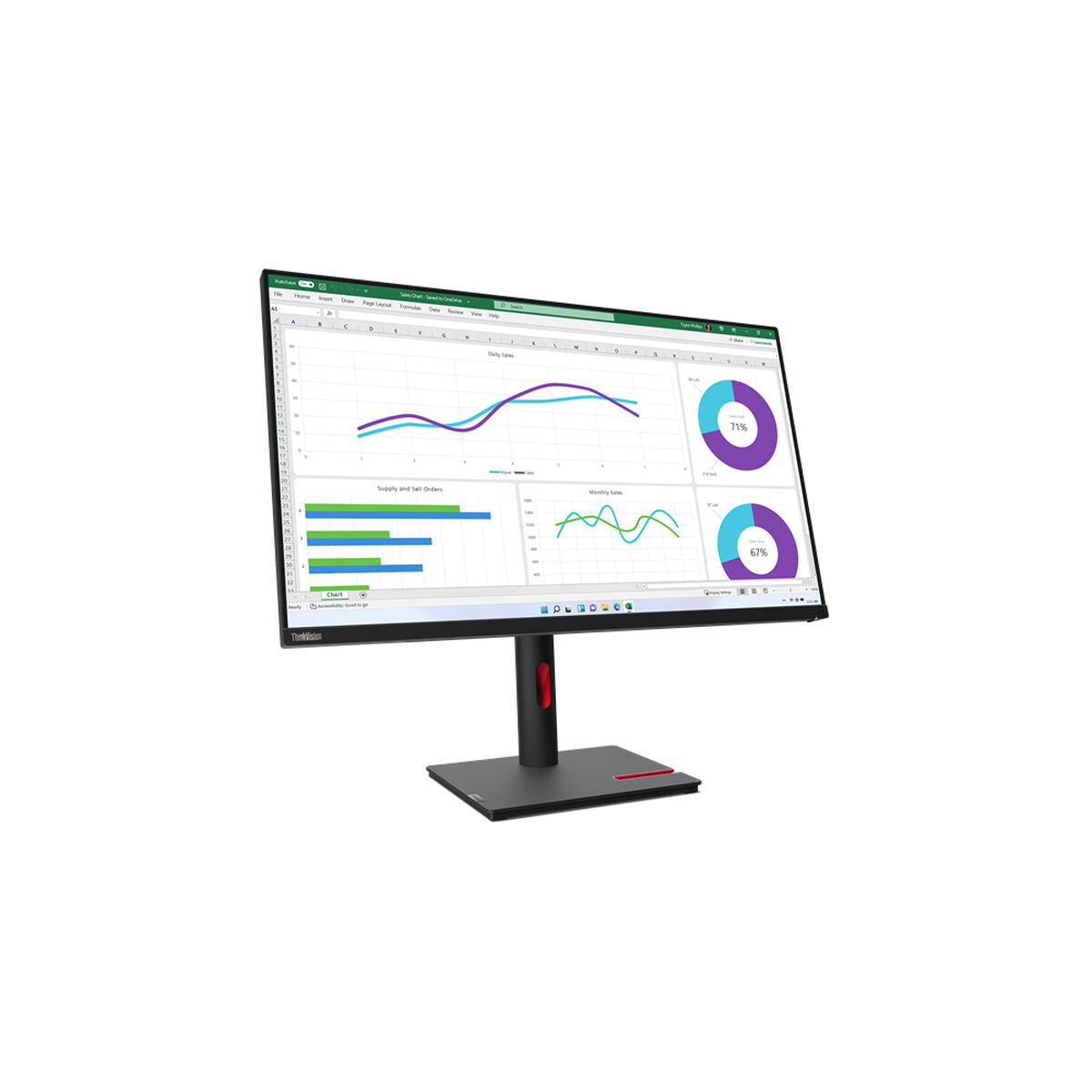 Monitor Lenovo 63D2GAT1EU 4K Ultra HD 32" 60 Hz