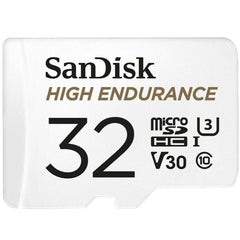 Micro SD Memory Card with Adaptor SanDisk High Endurance 32 GB