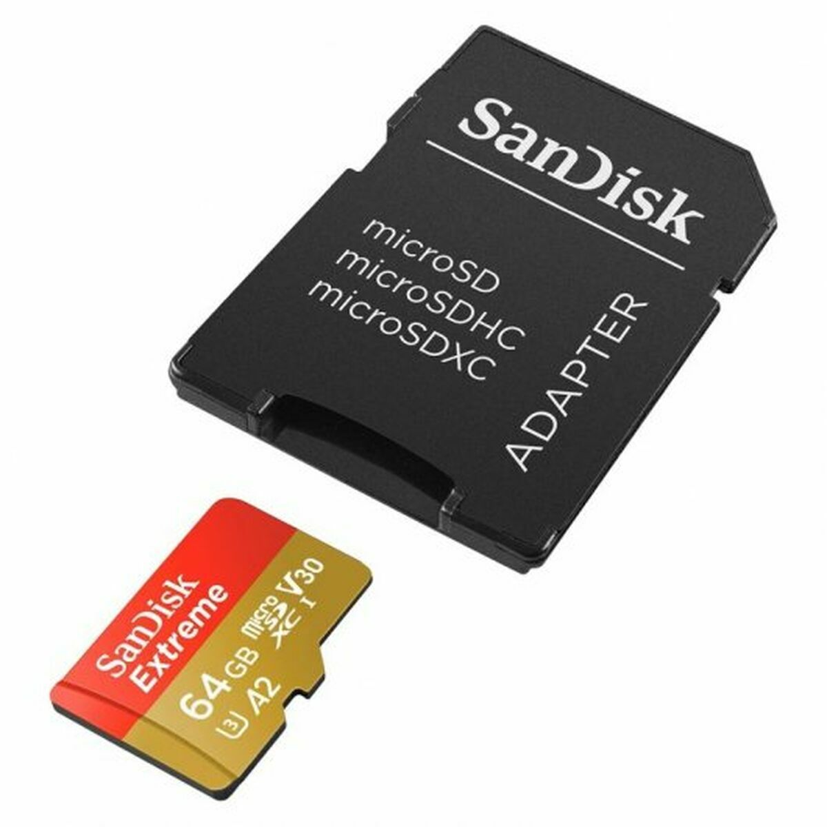 Micro SD Memory Card with Adaptor SanDisk Extreme 64 GB