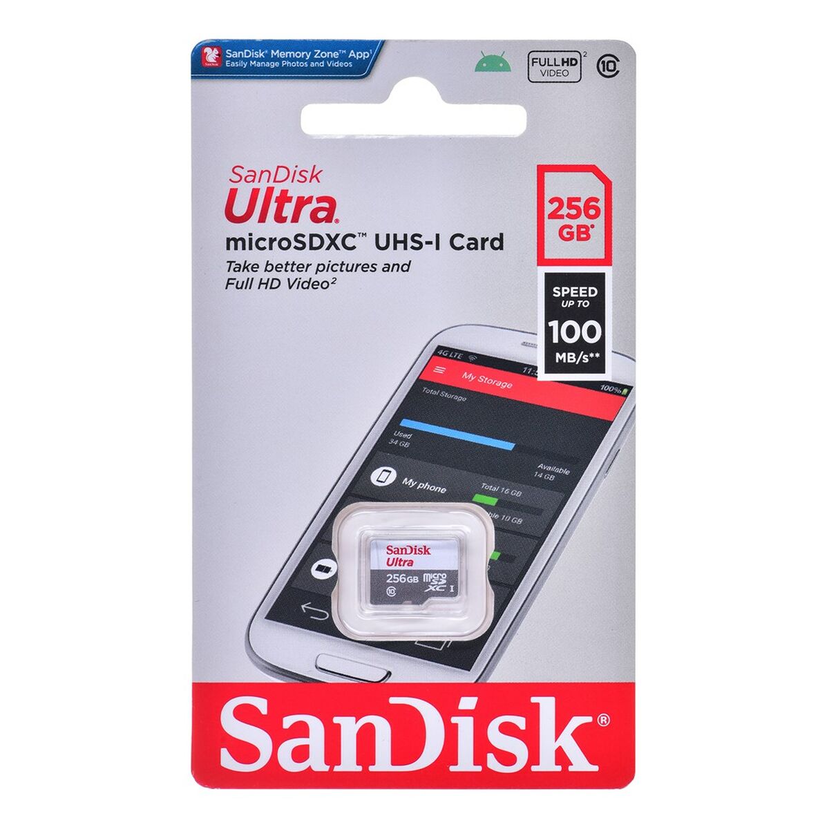 Micro SD Card SanDisk SDSQUNR-256G-GN3MN 256 GB