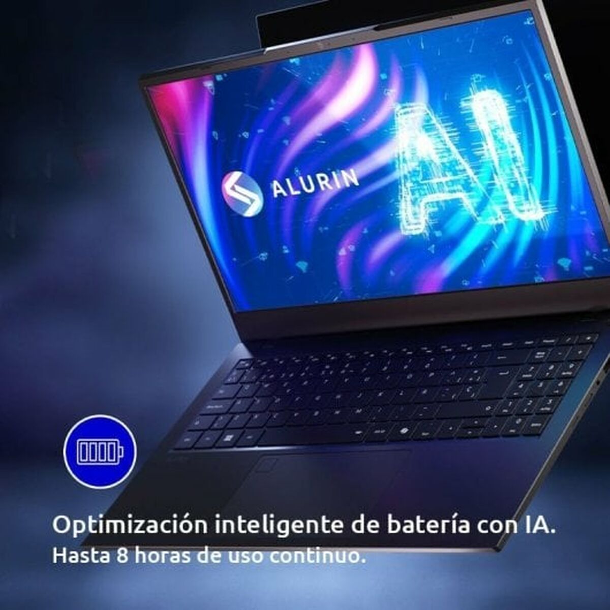 Laptop Alurin 15,6" Intel Evo Core Ultra 7 155H 16 GB RAM 1 TB SSD Spanish Qwerty