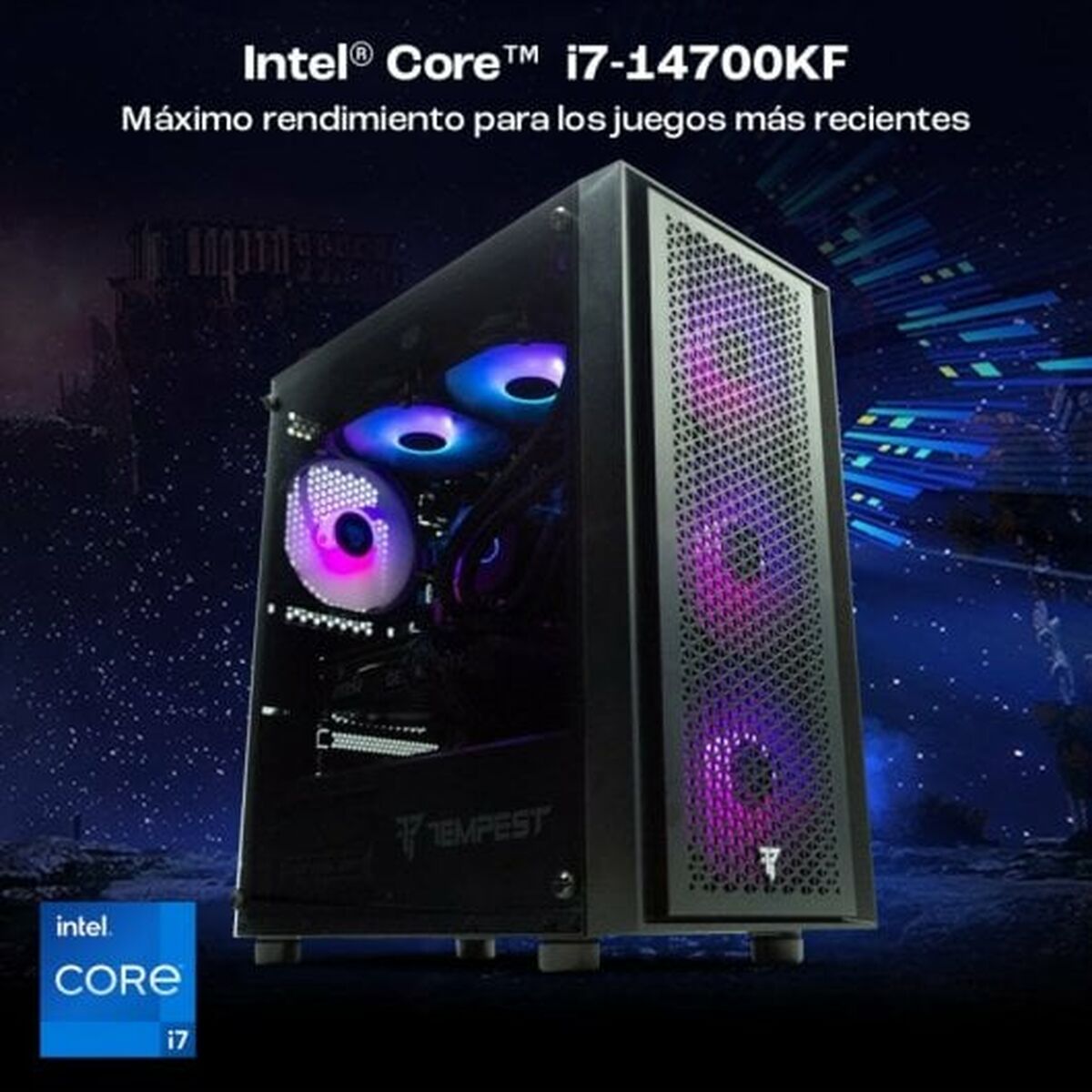 Desktop PC PcCom Intel Core I7-14700KF 32 GB RAM 1 TB SSD Nvidia Geforce RTX 4060