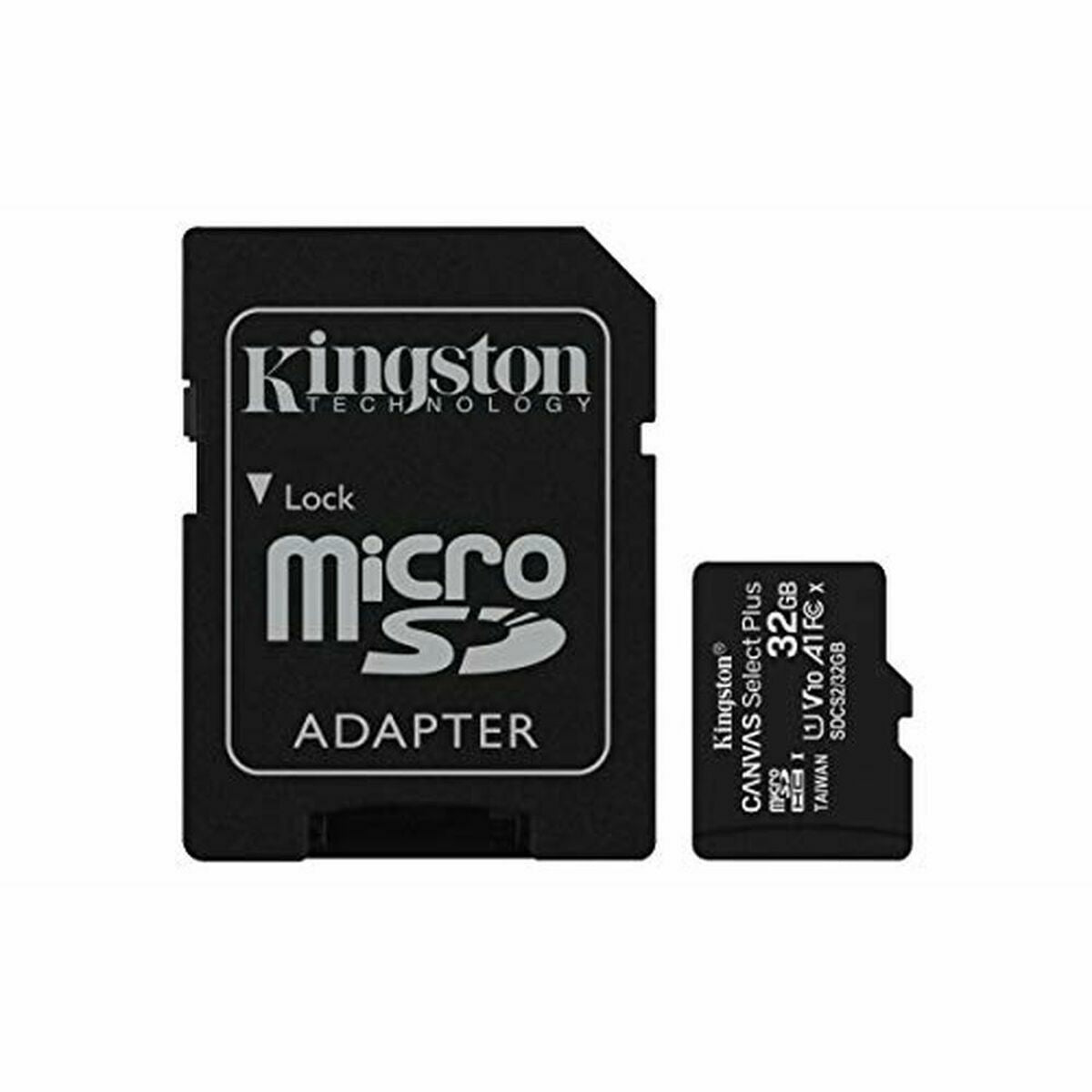 Micro SD Memory Card with Adaptor Kingston Canvas Select Plus 32 GB