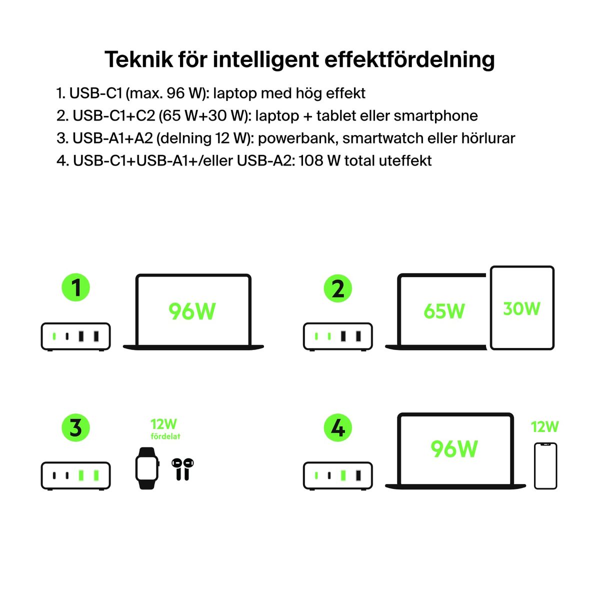 Laptop Charger Belkin WCH010VFBK Black