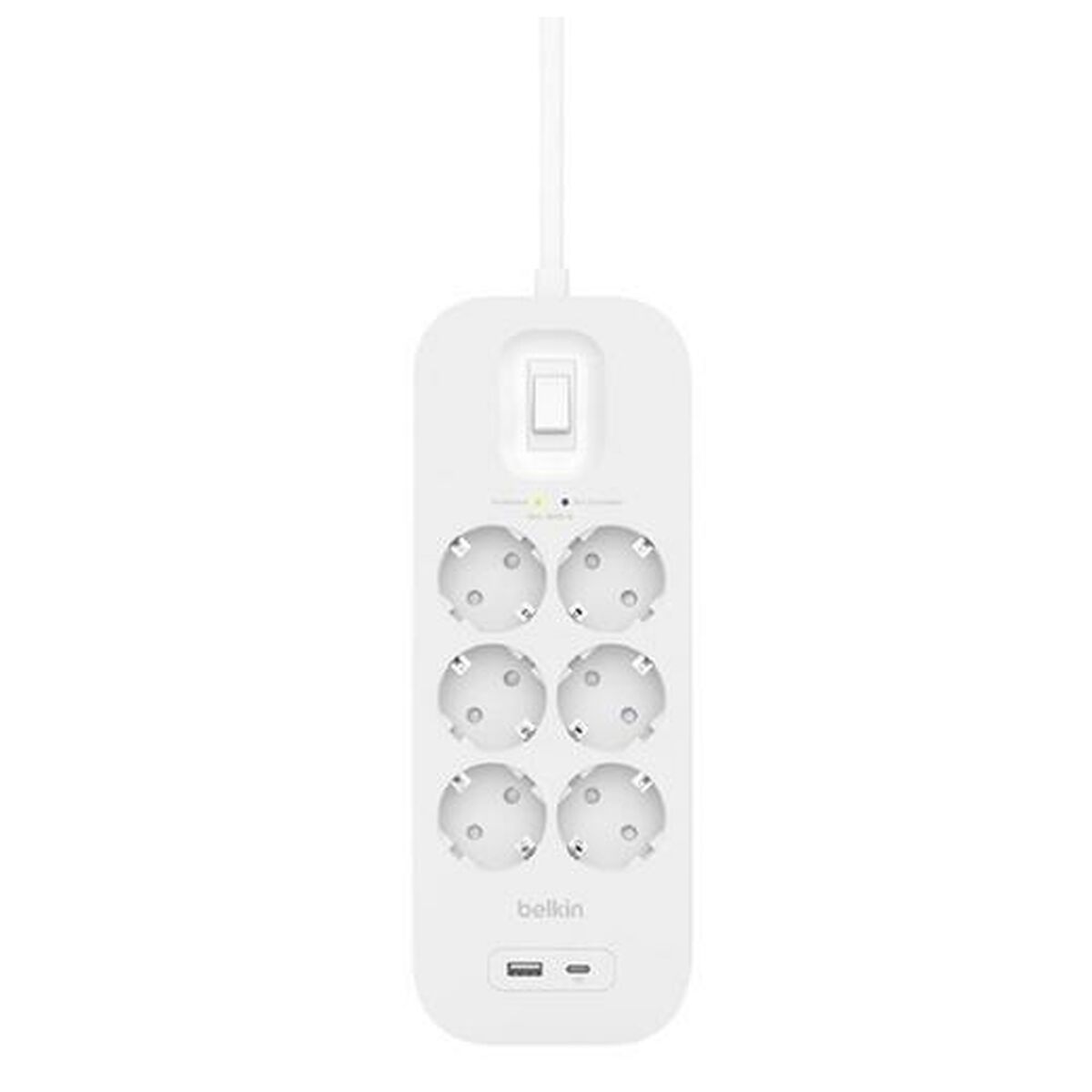 Power Socket - 6 Sockets with Switch Belkin Connect SRB002VF2M White