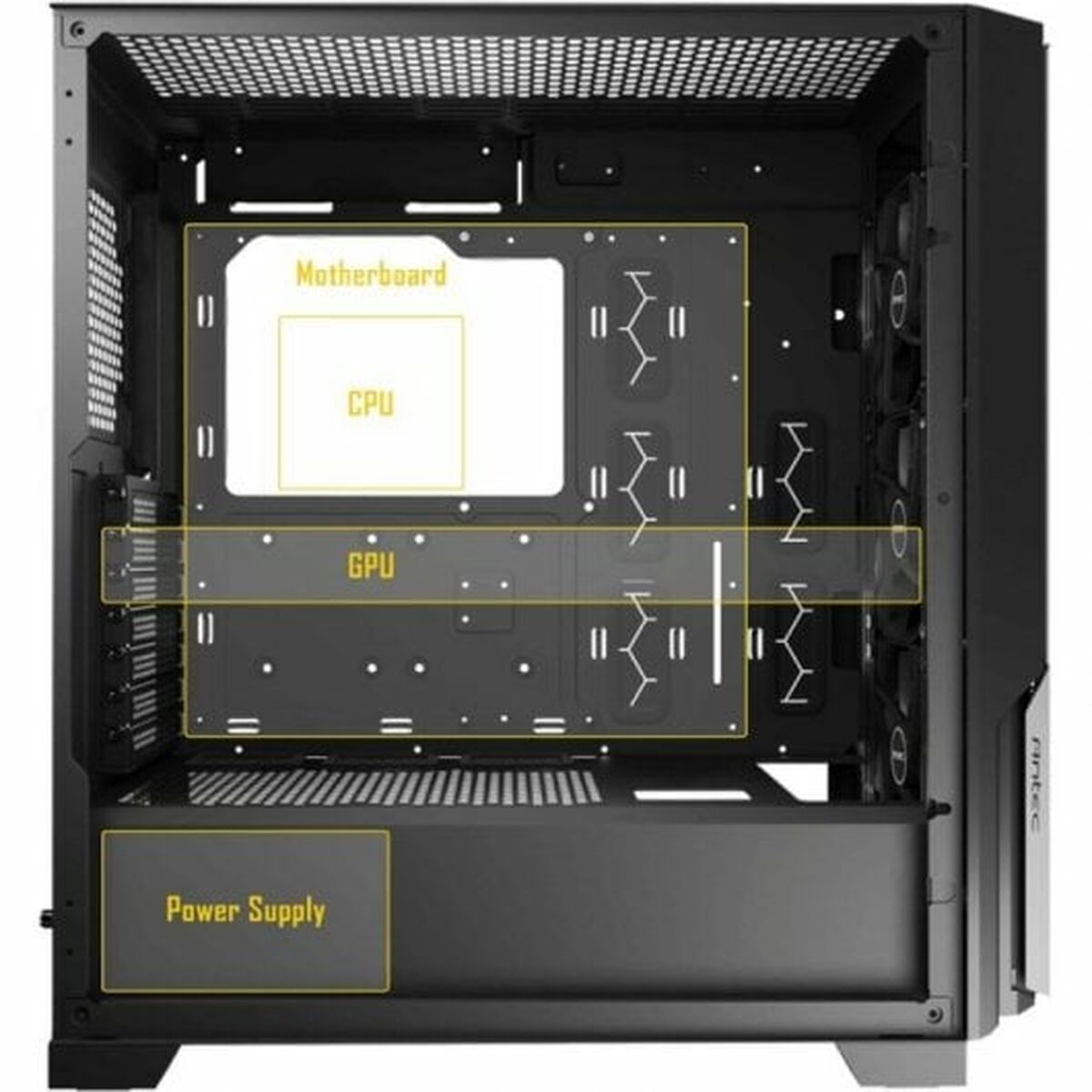 ATX Semi-tower Box Antec P20C  Black