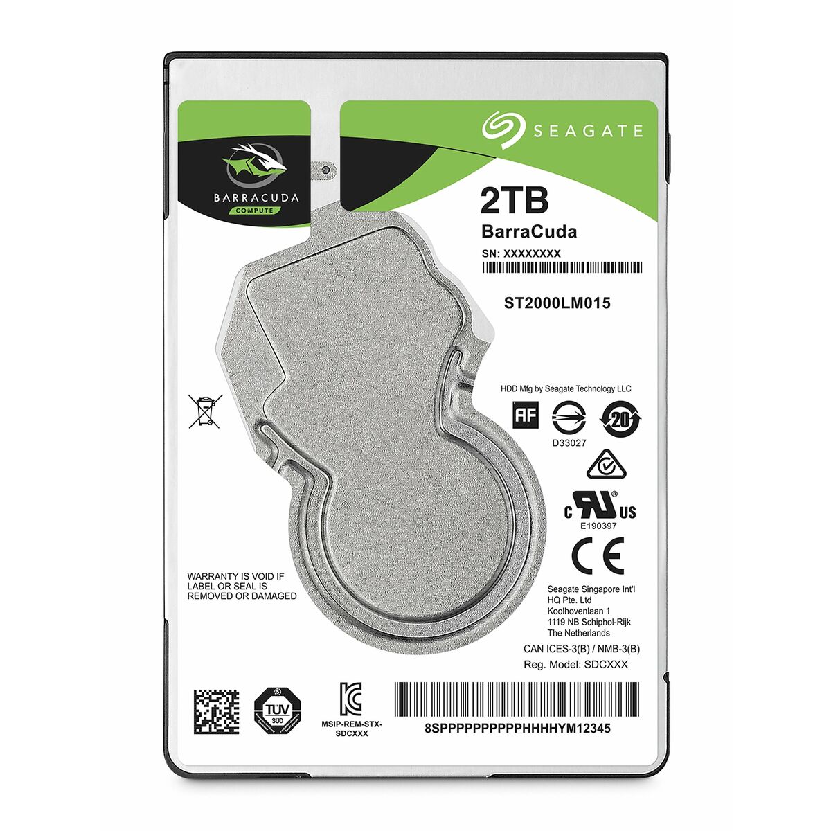 Hard Drive Seagate Barracuda 2,5" 2 TB 2 TB SSD