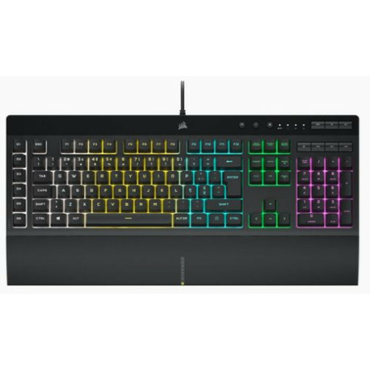 Keyboard Corsair K55 RGB Pro Black Spanish Qwerty QWERTY