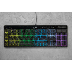 Keyboard Corsair K55 RGB Pro Black Spanish Qwerty QWERTY