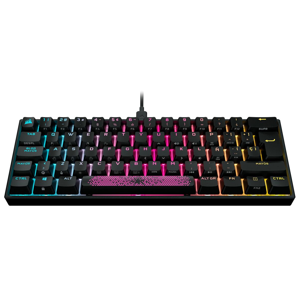 Gaming Keyboard Corsair K65 Black Spanish Qwerty