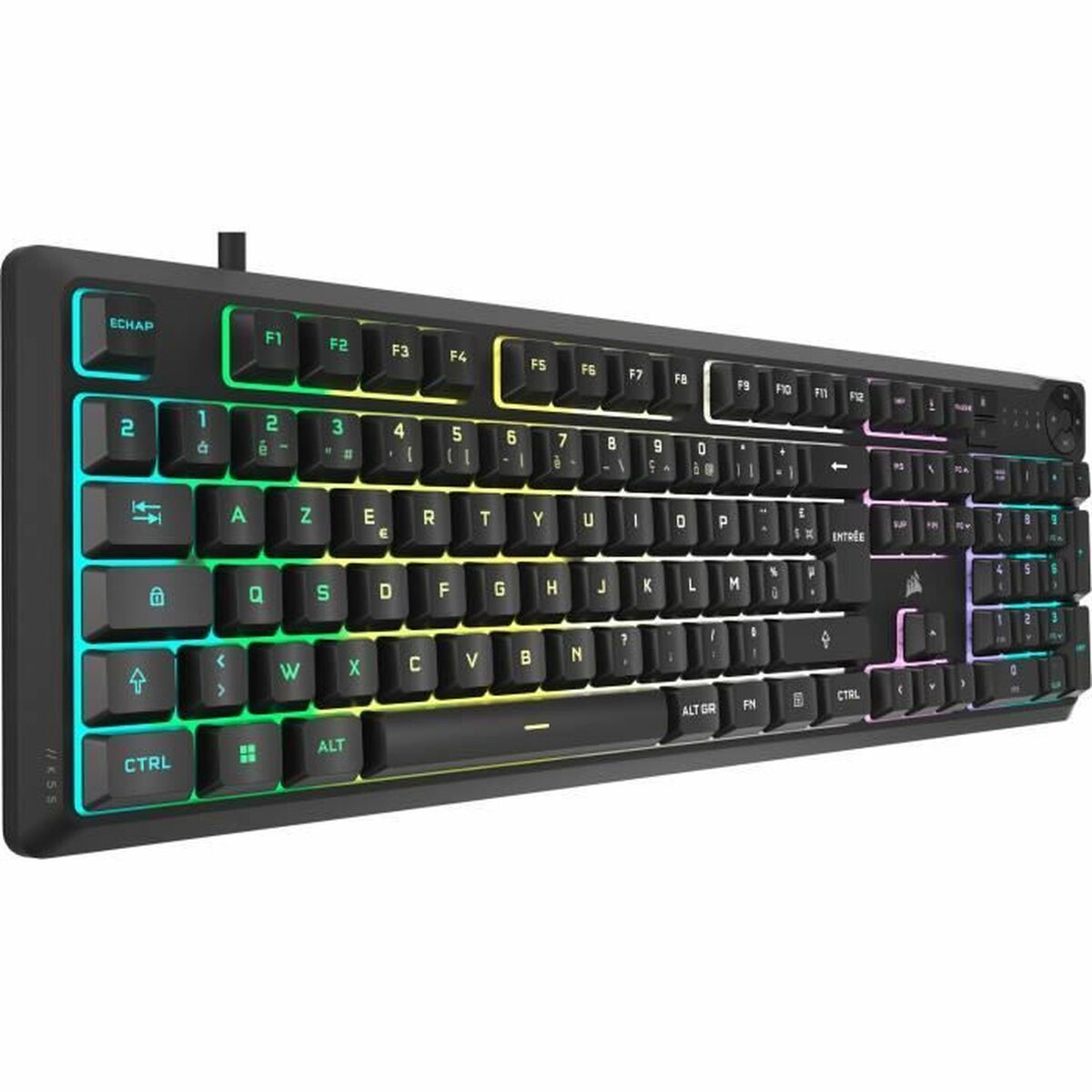 Keyboard Corsair K55 Core RGB Black AZERTY