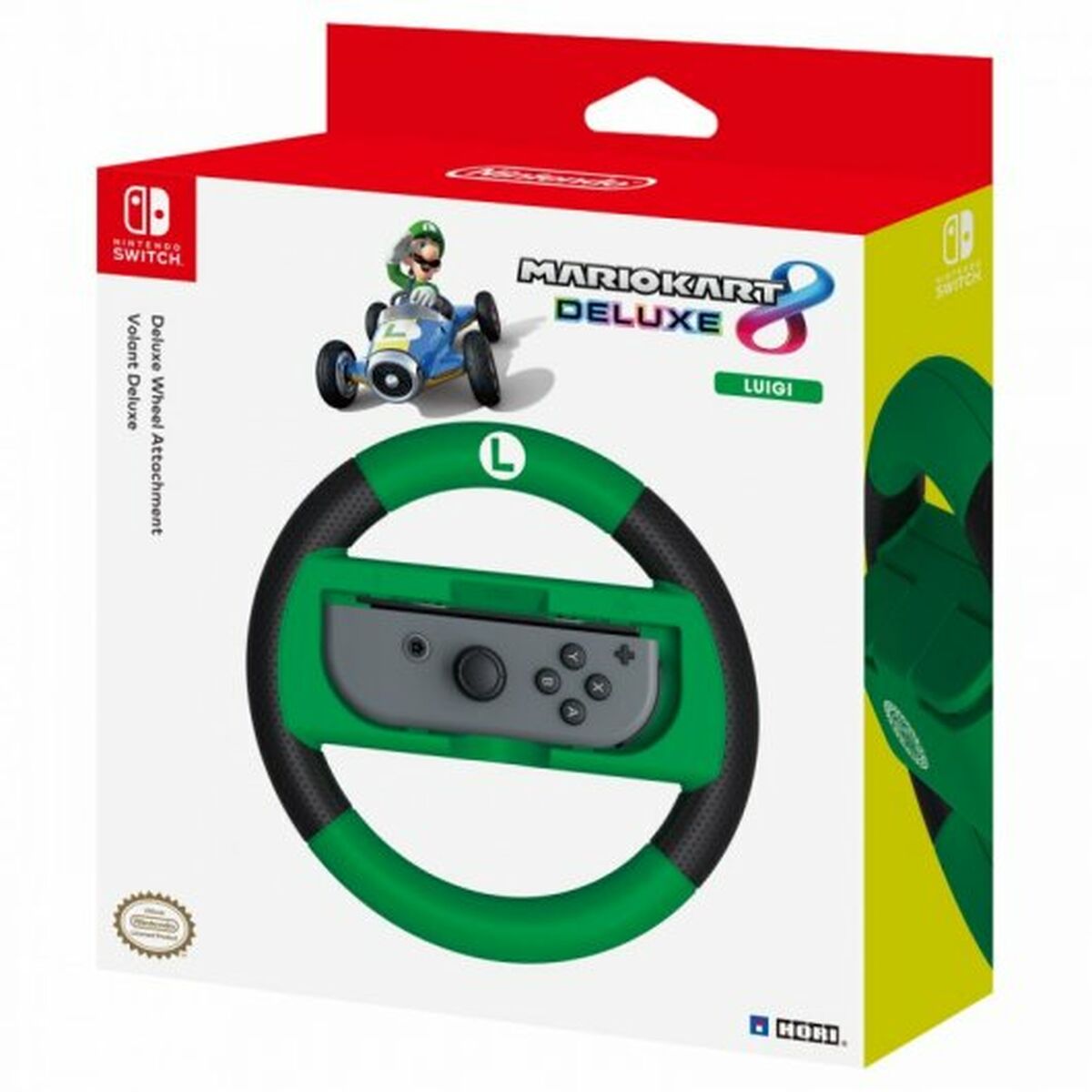 Racing Steering Wheel HORI Hori Mario Kart 8 Deluxe Racing Wheel Luigi Volante Green