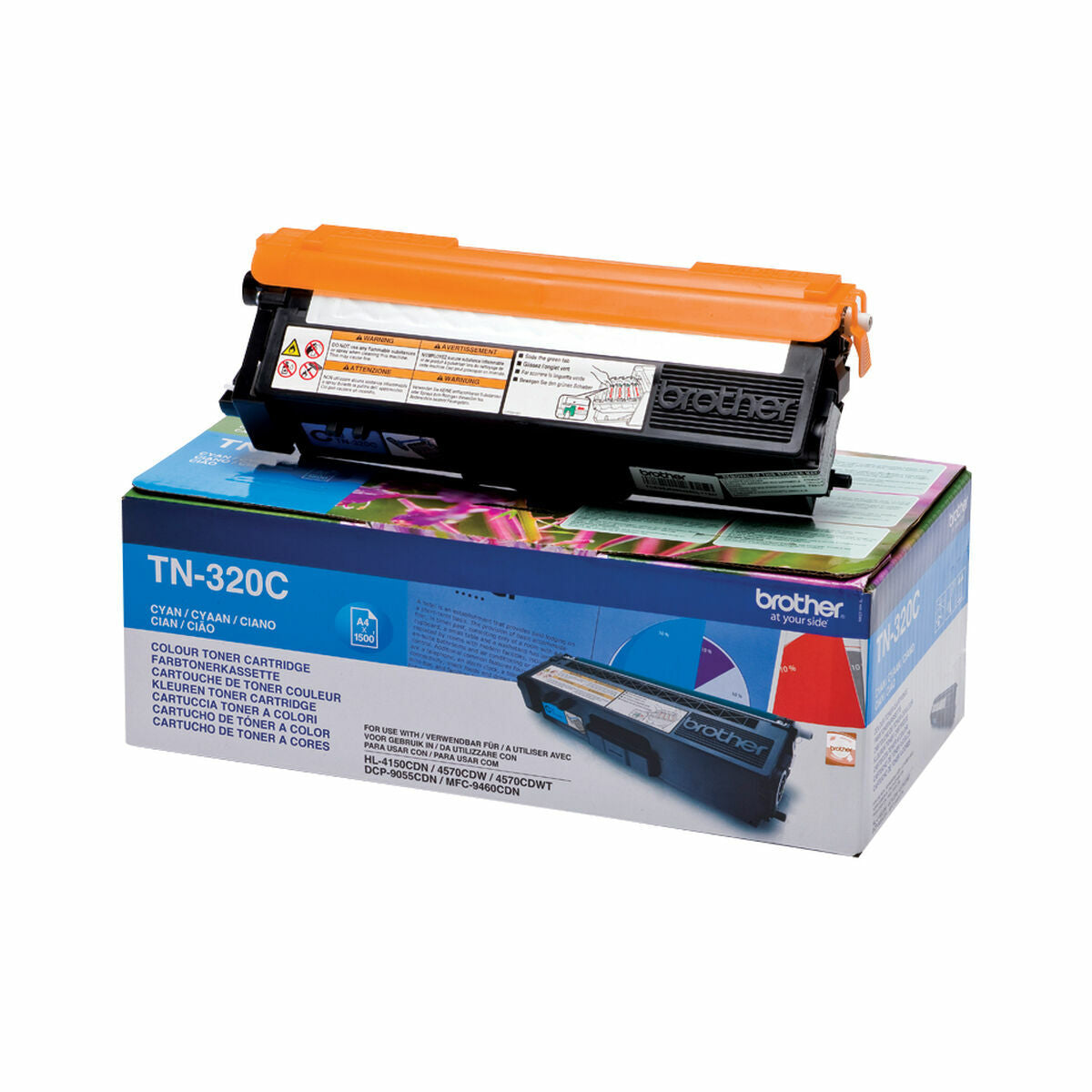 Original Toner Brother TN-320C Blue Cyan