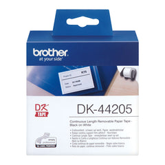 Printer Labels Brother DK-44205 White Black/White 62 mm x 15,24 m