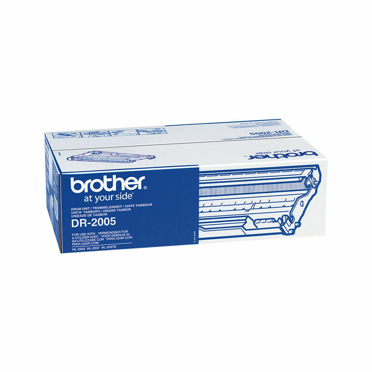 Printer drum Brother DR-2005 White Grey Silver