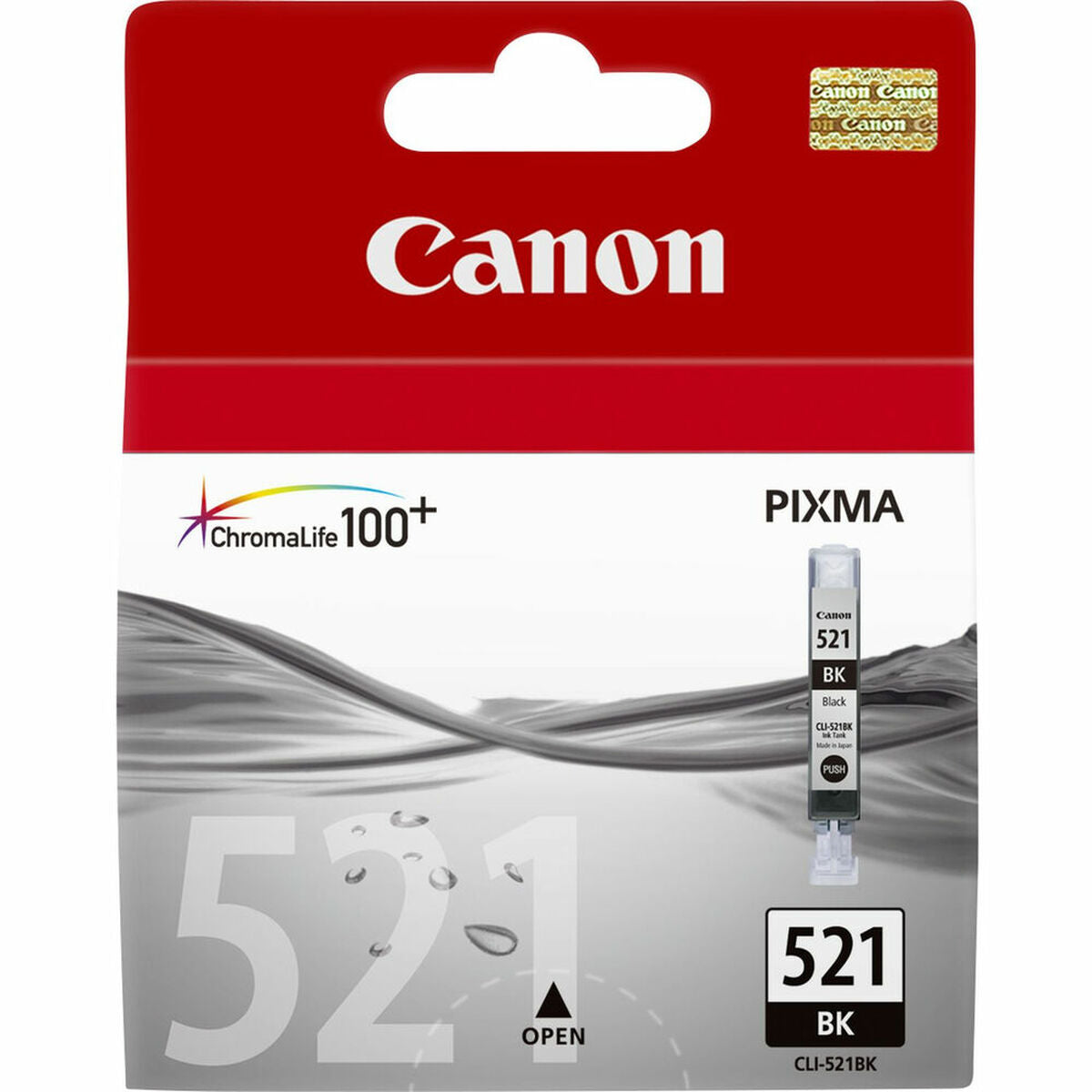 Original Ink Cartridge Canon CLI-521 BK Black