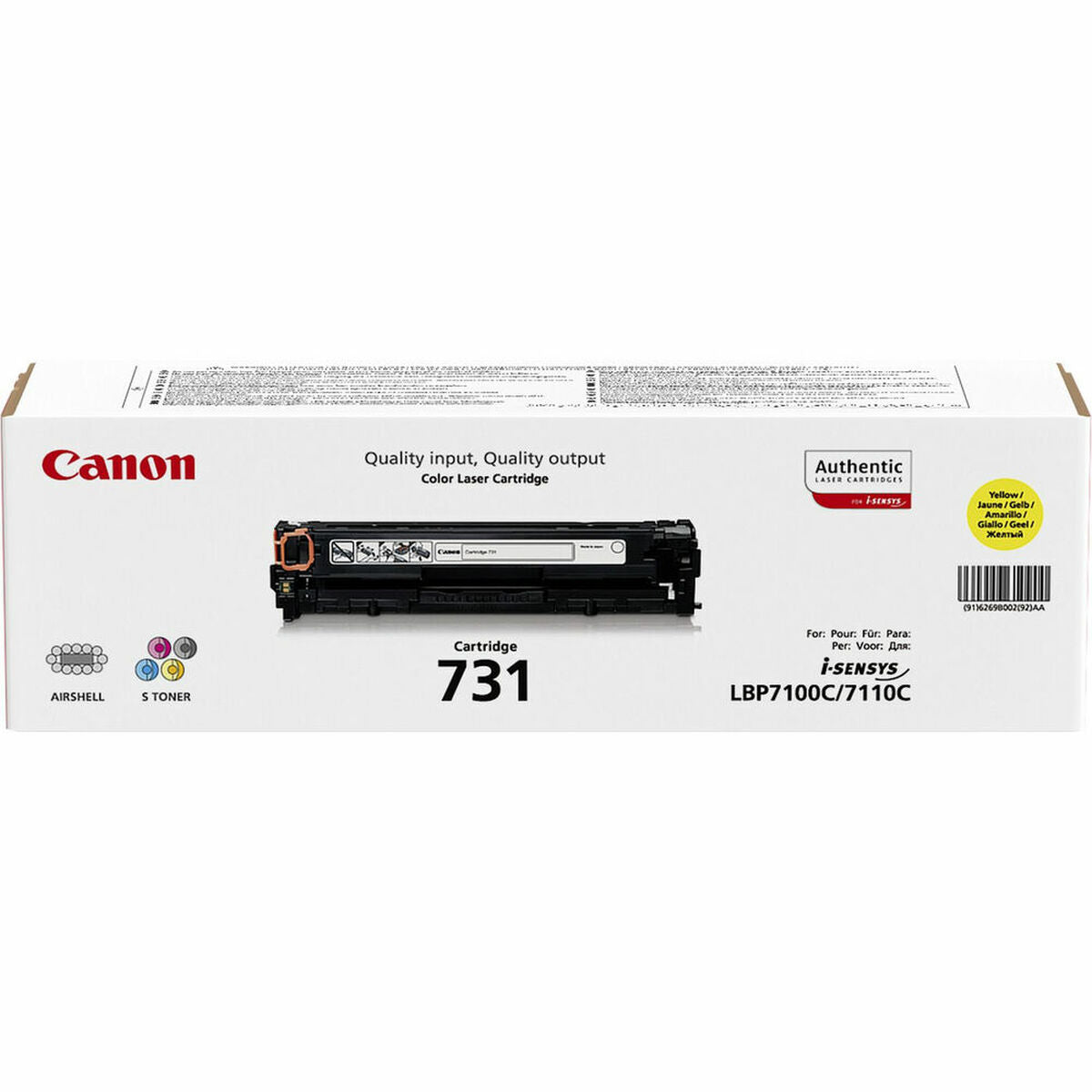 Toner Canon 731 Yellow