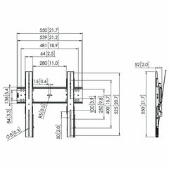 TV Mount Vogel's 7364100 65" 43" 75 Kg