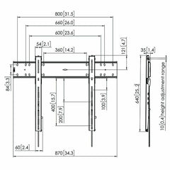 TV Mount Vogel's 7368000 80" 100 kg