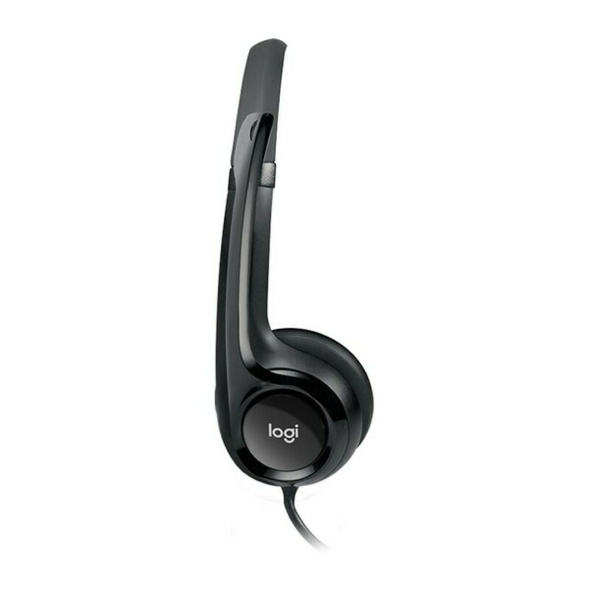 Headphones with Microphone Logitech 981-000406 Black