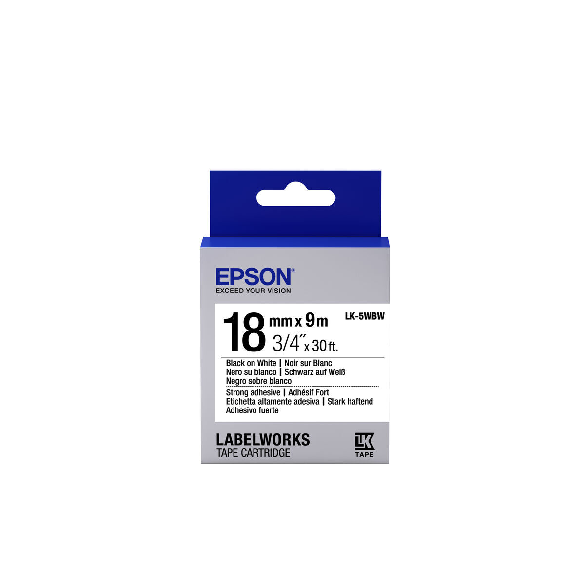 Printer Labels Epson C53S655012 Black White/Black Black/White