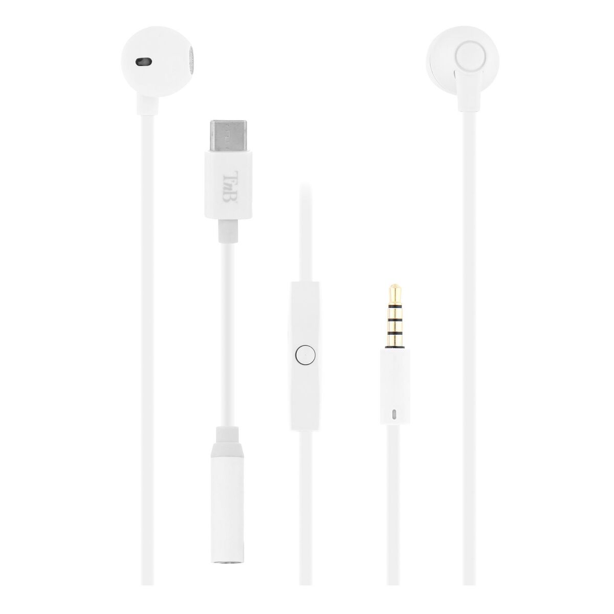 Headphones with Microphone TNB Sweet White