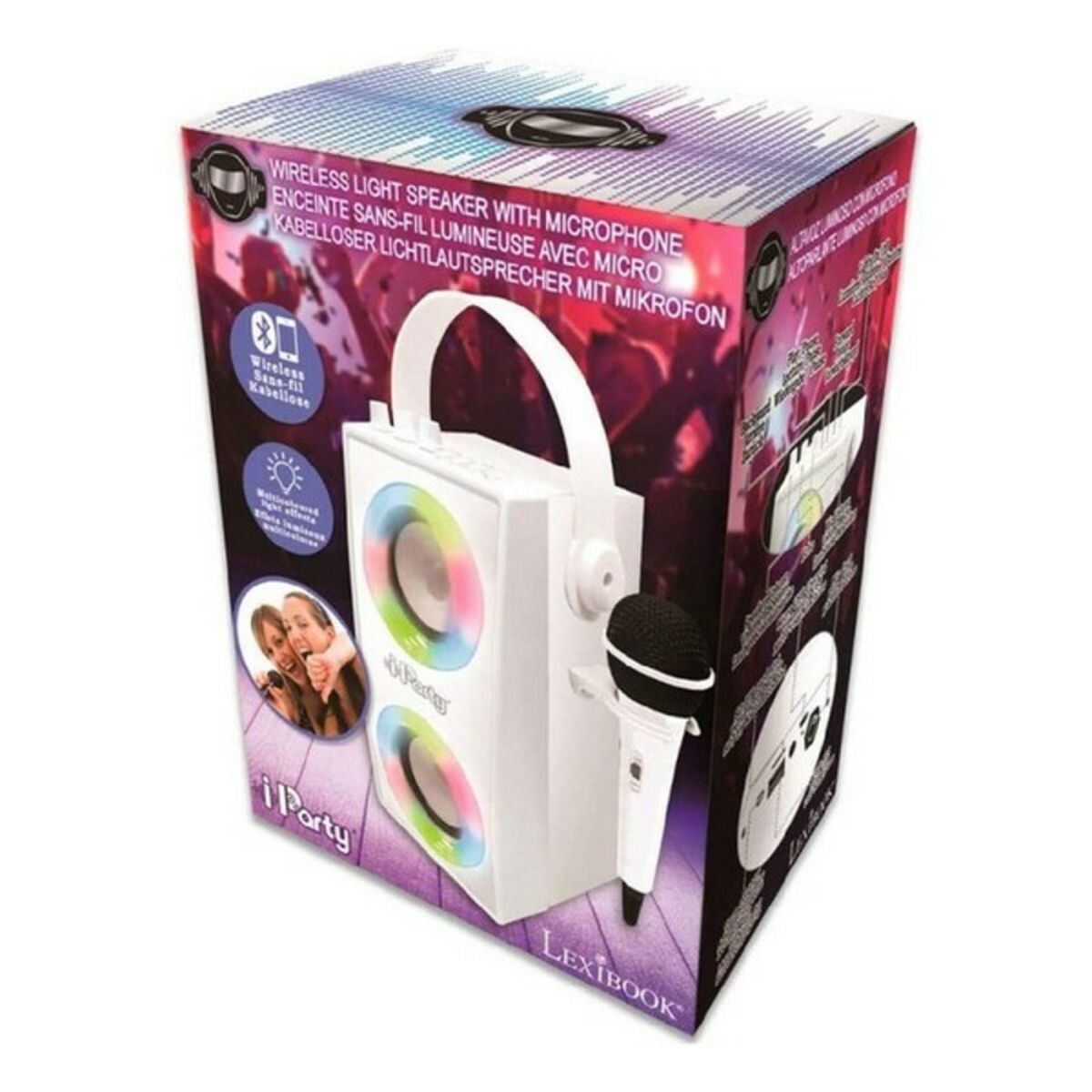 Portable Speaker iParty Lexibook BTP180Z Bluetooth White