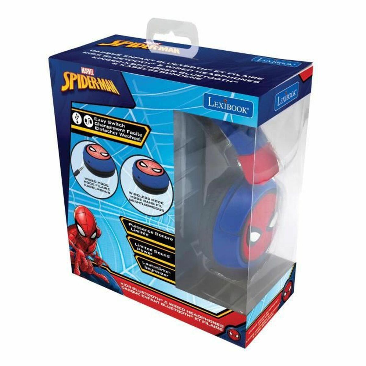 Headphones Lexibook Spider-Man Black