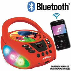 CD/MP3 Player Lexibook Miraculous Bluetooth 5.0 Red