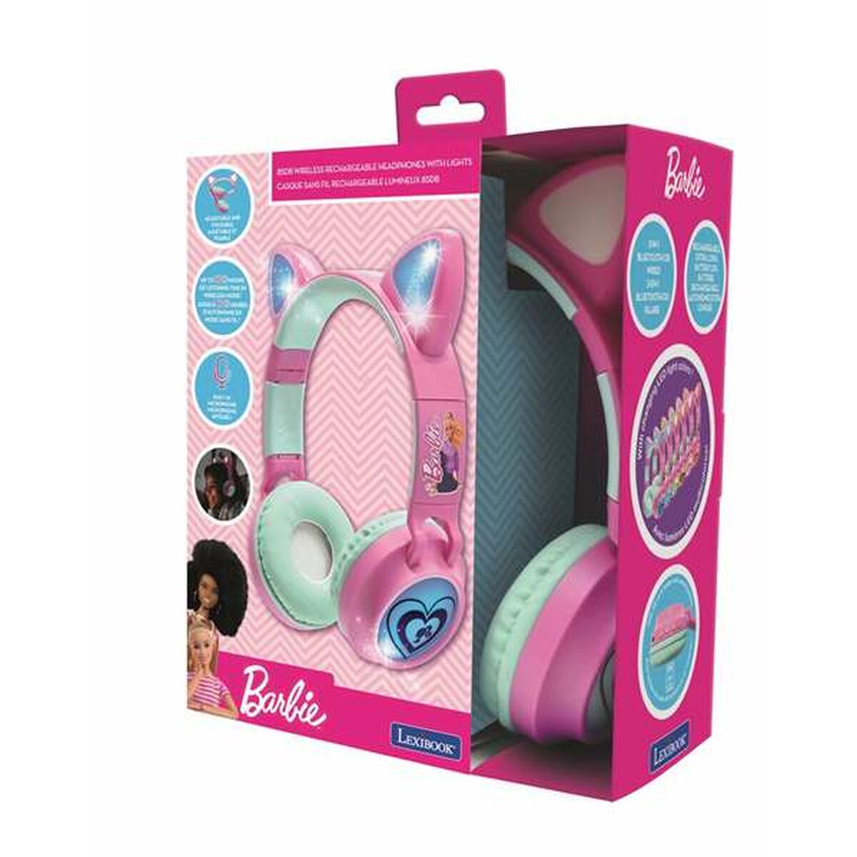 Bluetooth Headphones Lexibook Mattel Barbie HPBTKTBB