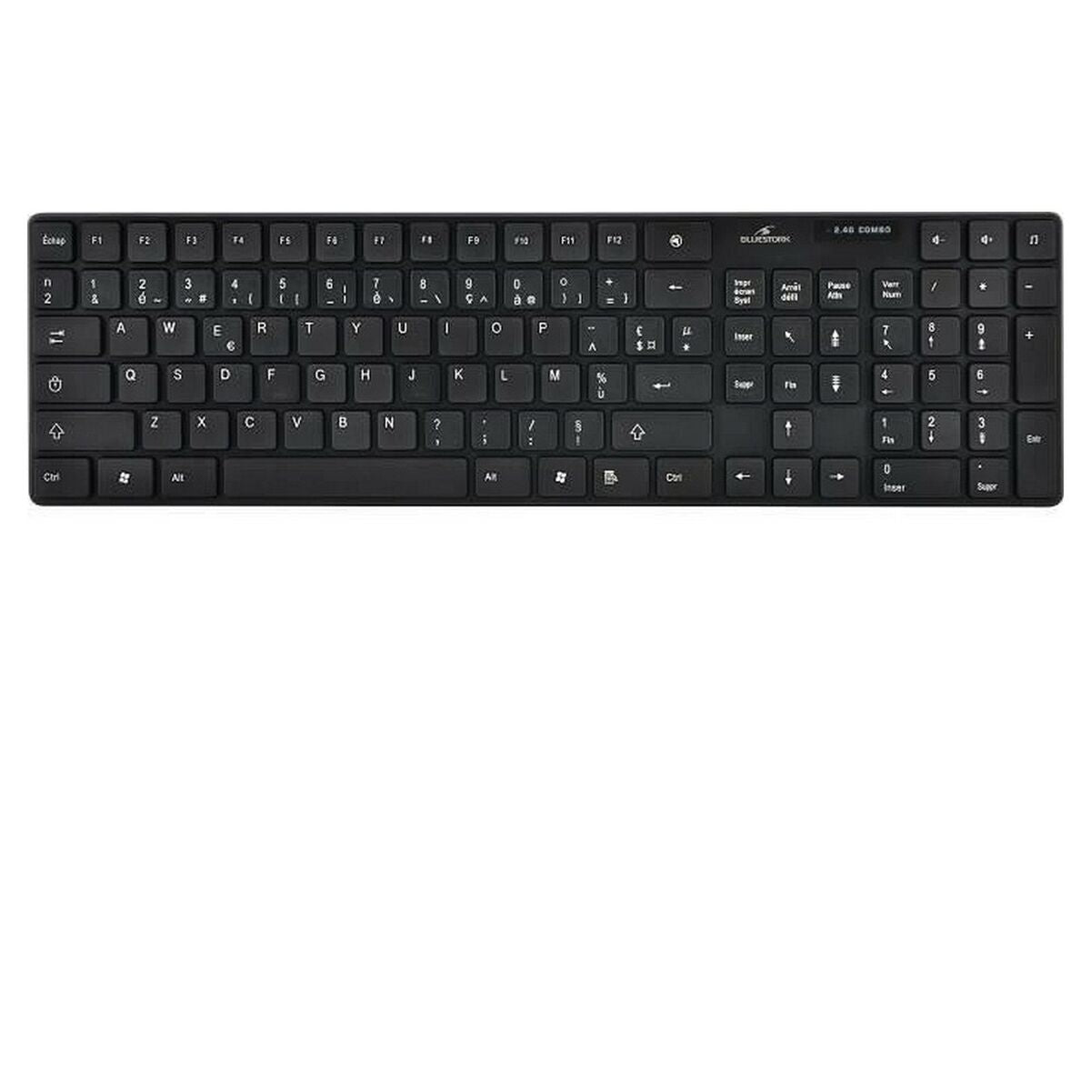 Keyboard and Mouse Bluestork BLU3760162063431 AZERTY Black