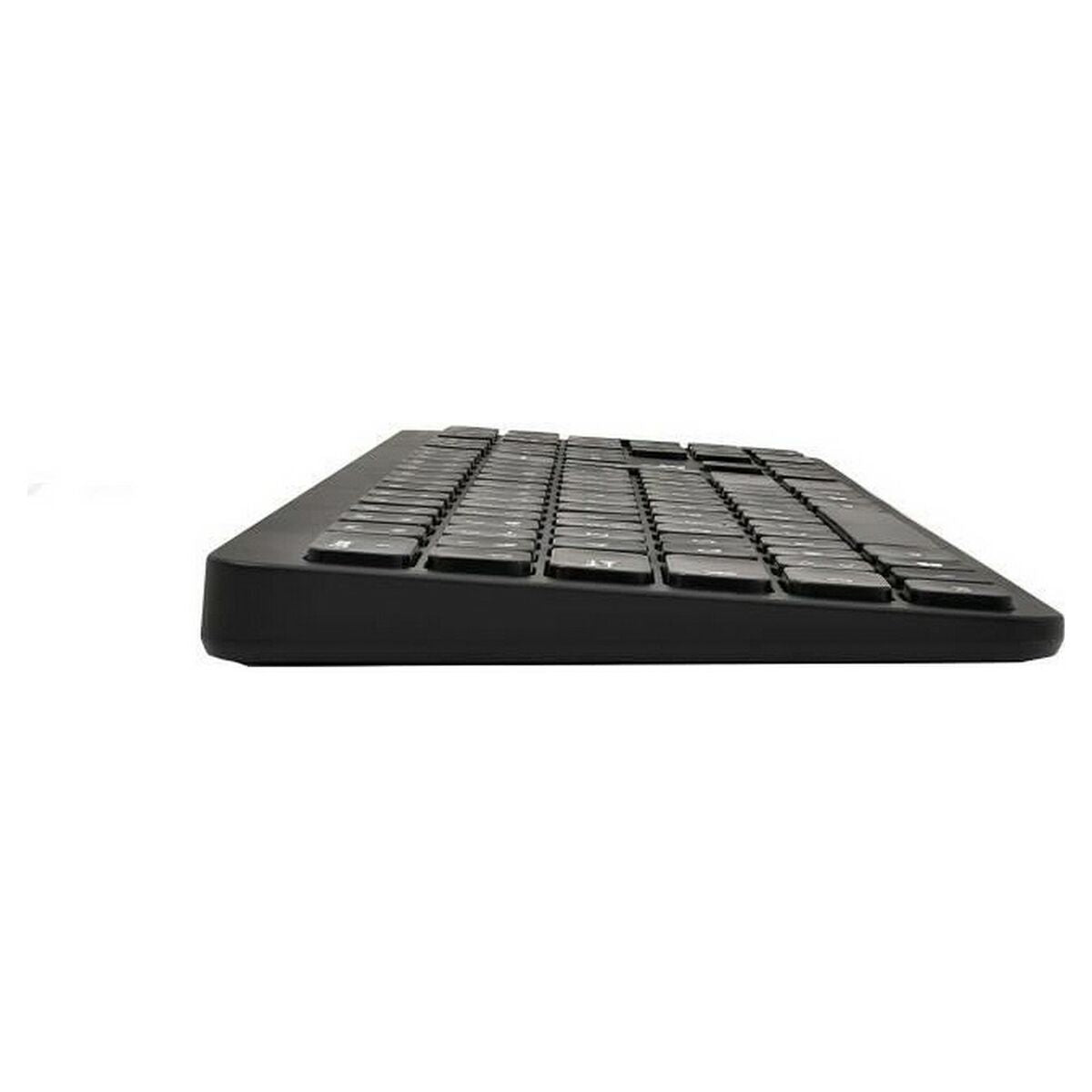 Keyboard and Mouse Bluestork Easy Slim AZERTY Black French