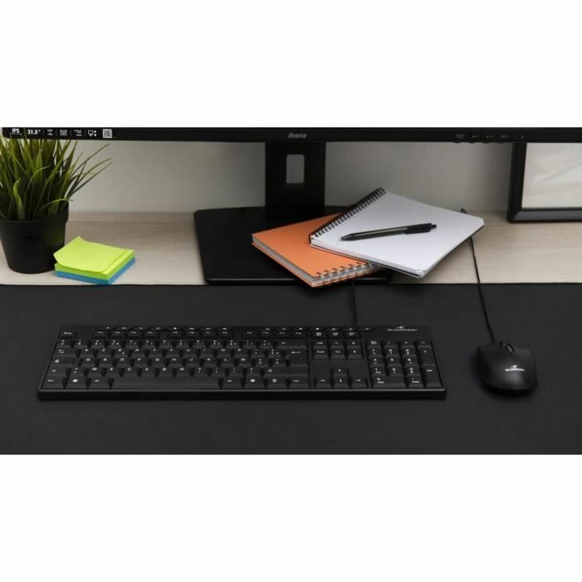 Keyboard Bluestork MEDIA OFFICE Black AZERTY