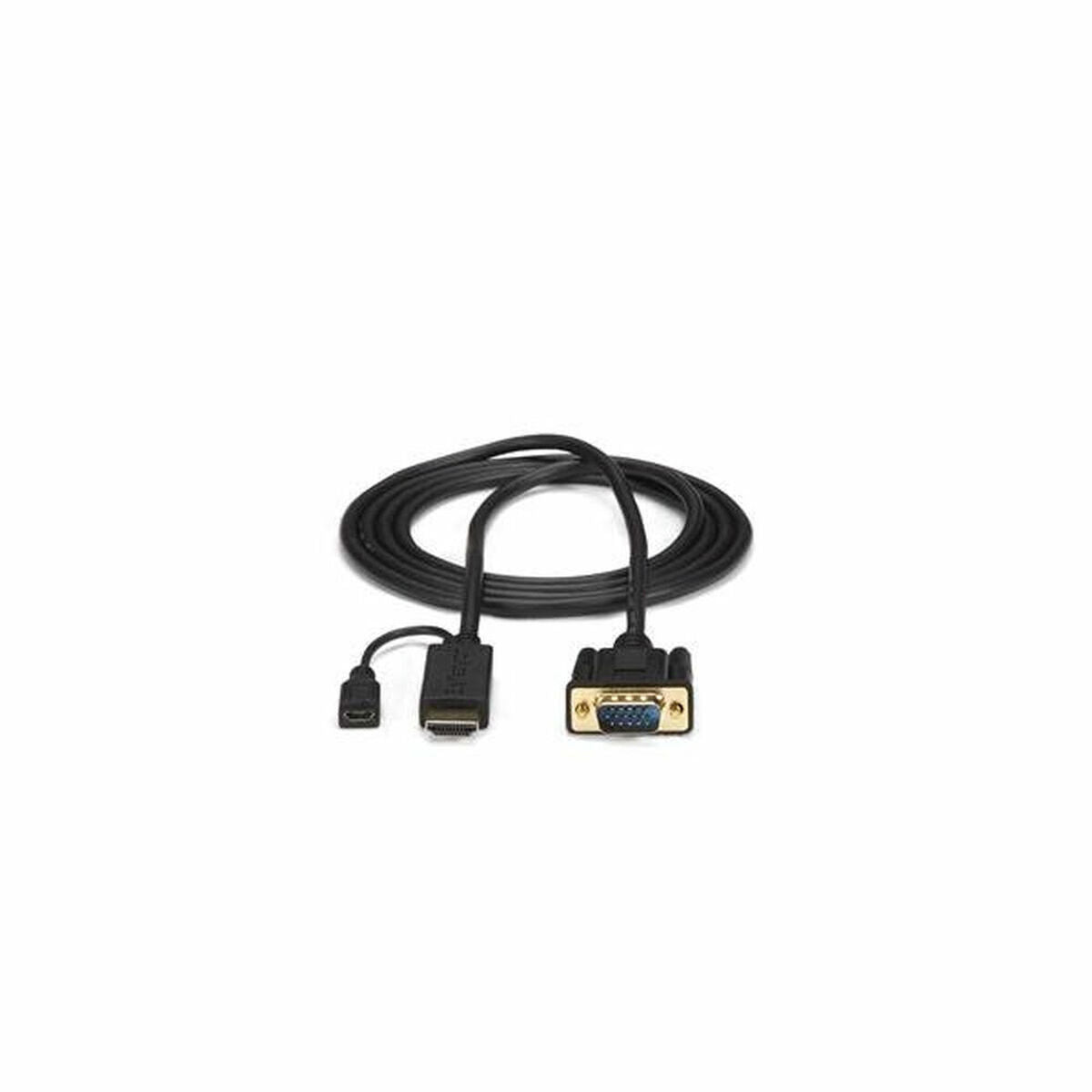 HDMI Cable Startech HD2VGAMM3 0,9 m Micro USB VGA