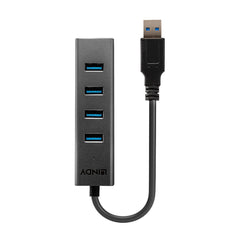 USB Hub LINDY 43324 Black