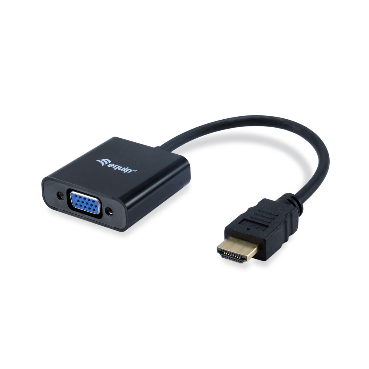 HDMI toS VGA with Audio Adapter Equip 11903607 Black