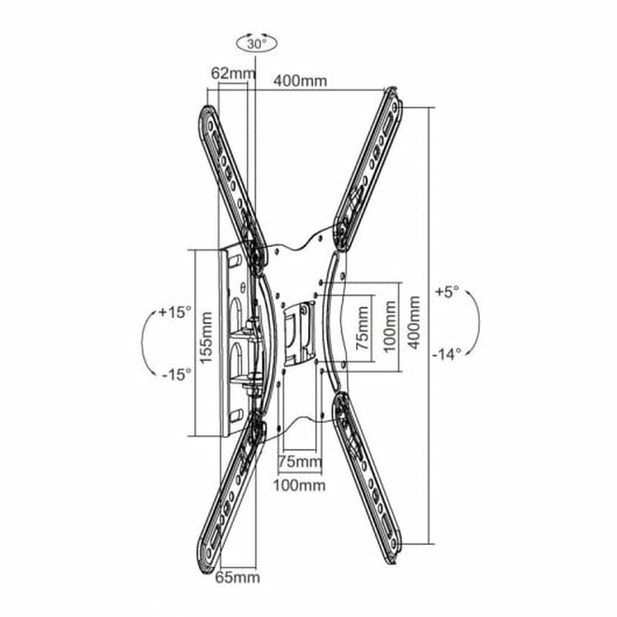 Ceiling Mount for Projectors Equip 55" 13" 30 Kg