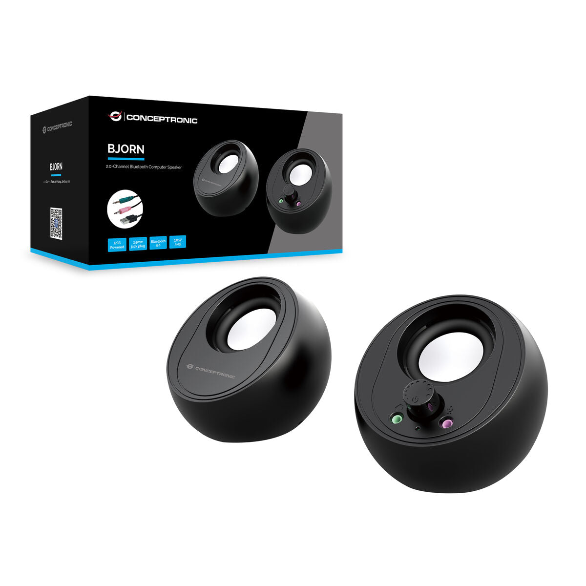 PC Speakers Conceptronic BJORN01B Black 10 W