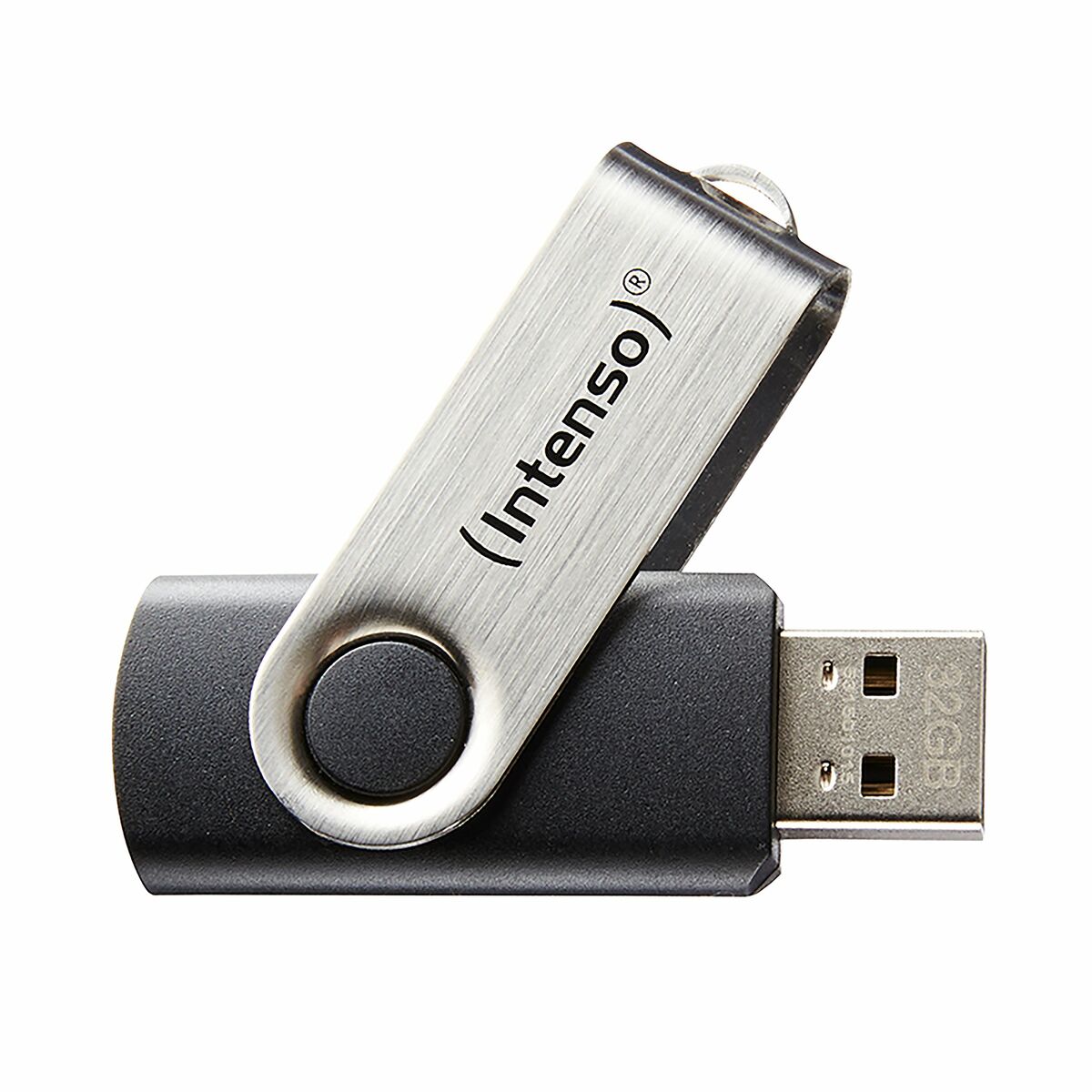 USB stick INTENSO 3503480 32 GB Keychain Black Black/Silver 32 GB DDR3 SDRAM