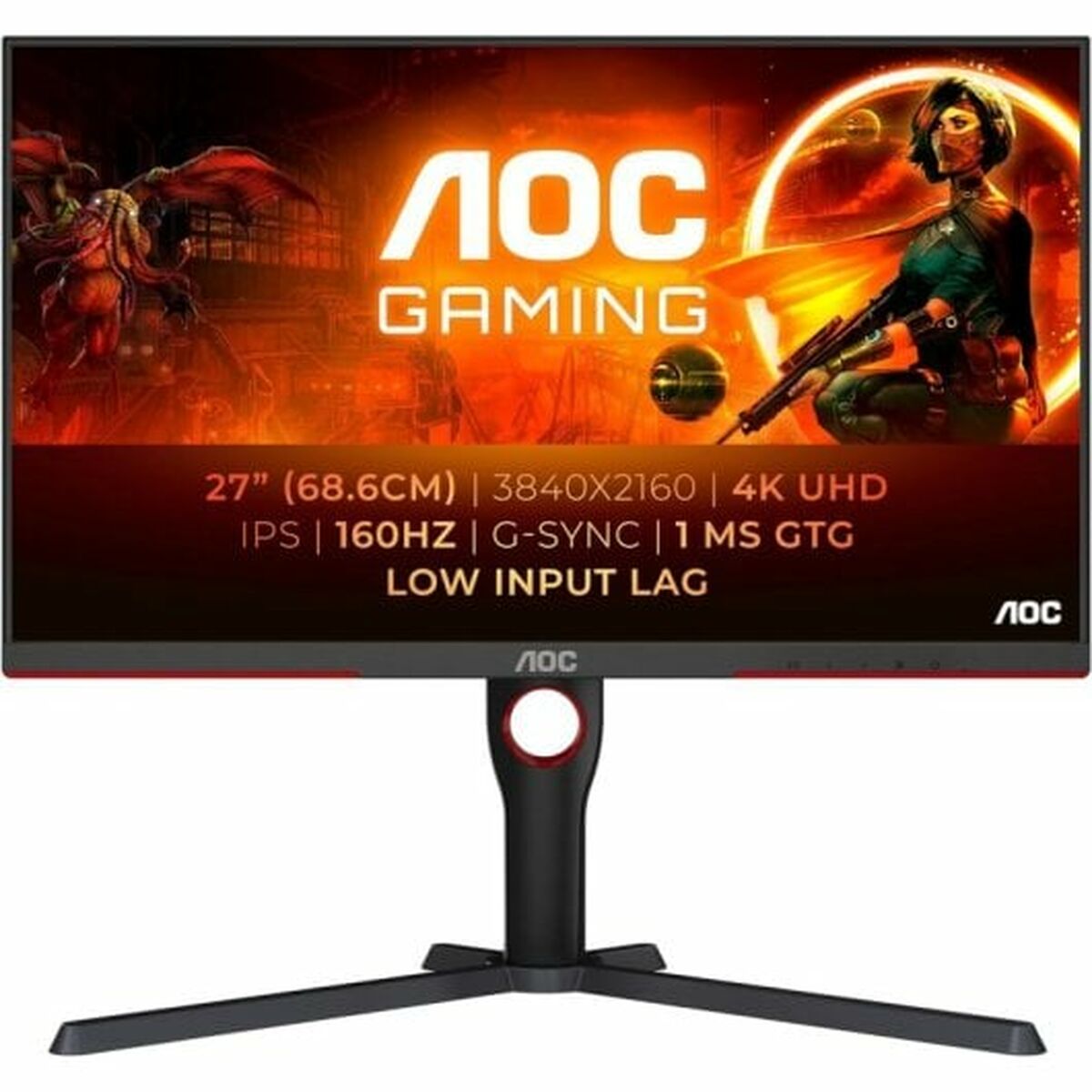 Gaming Monitor AOC U27G3X/BK 27" 4K Ultra HD 160 Hz/s